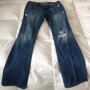Hollister Boot Cut Distressed Jeans Size 5L